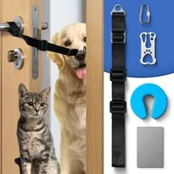 CJPET Cat Door Latch For Dogs -Flex Latch Strap Adjustable Cat Door Alternative To Keep Dogs Out Of Cat Litter Boxes And Food, Let's Cats In And Safe Baby Proof (Fabric) 14 CJPET Cat Door Latch For Dogs -Flex Latch Strap Adjustable Cat Door Alternative To Keep Dogs Out Of Cat Litter Boxes And Food, Let's Cats In And Safe Baby Proof (Fabric) -Zoo Shop 511vuzEbzQL. AC
