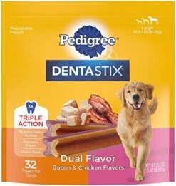 PEDIGREE DENTASTIX Large Dog Dental Care Treats Original, Beef & Fresh Variety Pack, 2.73 Lb.Pack (51 Treats) -Zoo Shop 5125WX03X L. AC