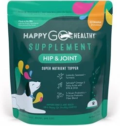 Happy Go Healthy Gut Health Supplements For Dogs | Prebiotic & Probiotic Food Topper With Ginger Root, Icelandic Seaweed, And Organic Kelp | All Breeds And Sizes | 60 Count 26 Happy Go Healthy Gut Health Supplements For Dogs | Prebiotic & Probiotic Food Topper With Ginger Root, Icelandic Seaweed, And Organic Kelp | All Breeds And Sizes | 60 Count -Zoo Shop 51287v5KSDL. AC