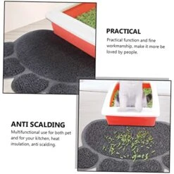 Hohopeti 2pcs Cat Mat Cat Litter Mat Dog Training Pads Puppy Washing Mat Anti-Skid Dog Pad Cat Drinking Bowl Pad PVC Food Mat Small Animals PVC Grey Water Proof Pet Feeding Mat Cat Food Pad 13 Hohopeti 2pcs Cat Mat Cat Litter Mat Dog Training Pads Puppy Washing Mat Anti-Skid Dog Pad Cat Drinking Bowl Pad PVC Food Mat Small Animals PVC Grey Water Proof Pet Feeding Mat Cat Food Pad -Zoo Shop 51290cOAoFL