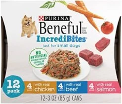 Purina Beneful Small Breed Wet Dog Food Variety Pack, IncrediBites With Real Beef, Chicken Or Salmon - (30) 3 Oz. Cans -Zoo Shop 512Qq8gx0WL. AC