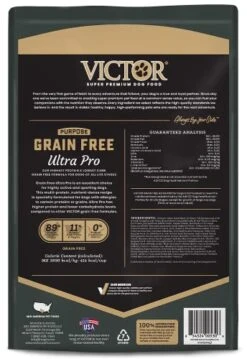 Victor Super Premium Dog Food – Grain Free Ultra Pro Dry Dog Food – High Protein, Low Carb Dog Food For Active Dogs – 42% Protein Dog Food For Sporting Dogs Of All Breeds & Sizes, 5 Lb -Zoo Shop 512SdKe5iFL