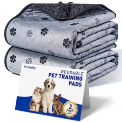 Non-Slip Washable Pee Pads For Dogs, 2 Pack Large Ultra-Absorbent And Leak-Proof Reusable Potty Training Pads For Dogs And Cats Puppy