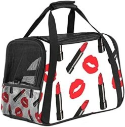 Pet Carrier Retro Seafood Marine With Lobster Pattern Soft-Sided Pet Travel Carriers For Cats,Dogs Puppy Comfort Portable Foldable Pet Bag Airline Approved -Zoo Shop 512Xb3lx2mS. AC