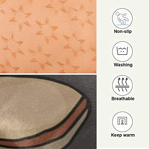 Dog Bed Cartoon Healthy Food Nuts Crate Pad Mat 24''x18'' Washable Pet Bed Cat Beds Soft Dog Mattress- Anti-Slip Kennel Pad Luxury Color 6 Dog Bed Cartoon Healthy Food Nuts Crate Pad Mat 24''x18'' Washable Pet Bed Cat Beds Soft Dog Mattress- Anti-Slip Kennel Pad Luxury Color - Image 4