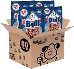ValueBull Pizzle Twists, Premium Lamb, 100 Count - Natural Dog Treats, Grass-Fed -Zoo Shop 512ksMga4zL. AC