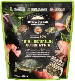 Ultra Fresh - Turtle Nutri Stick, Wild Sword Prawn, Calcium & Vitamin D Enriched Aquatic Turtle Food With Probiotics For Picky Turtles, Made From All Natural Ingredients 13.4 Oz -Zoo Shop 512qEKsLnXL. AC