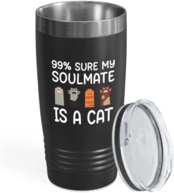 Flairy Land Cat Lady Black Tumbler 20oz - Catnipulation Defiition -Cat Themed Kitchenware Cat Parent Gift Cat Person Feline Mom Furkids Cat Sitter Cat Groomer Middle Aged Woman -Zoo Shop 51315KbLtcL. AC