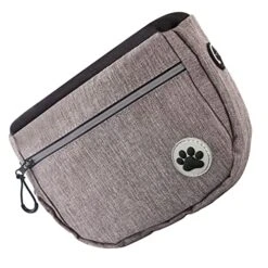 Hohopeti Pet Treat Bag Snack Pouch Dog Walking Food Bag Dog Training Waist Bag Puppy Treat Pouch Pet Training Waist Bag Pet Training Waist Pouch Waist Purse Dog Waist Bag Pet Snack Bag Grey