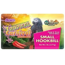 F.M. Brown's Tropical Carnival Gourmet Bird Food For Parrots, African Greys, And Conures Under 13", Probiotics For Digestive Health, Vitamin-Nutrient Fortified Daily Diet - 5 Lb. -Zoo Shop 513Hcv1l2HL