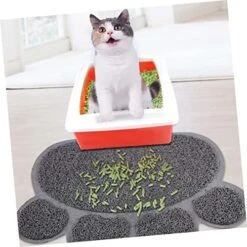 Pet Food Mat 2pcs Cat Mat Rubber Pet Placemat Water Proof Litter Mat Puppy Washing Mat Anti-Skid Dog Pad Pet Accessories Pet Feeding Placemat Cat Litter Mat PVC Grey Pet Cat 11 Pet Food Mat 2pcs Cat Mat Rubber Pet Placemat Water Proof Litter Mat Puppy Washing Mat Anti-Skid Dog Pad Pet Accessories Pet Feeding Placemat Cat Litter Mat PVC Grey Pet Cat -Zoo Shop 513KiYFbSIL