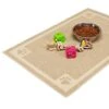 Cavalier Pets, Dog Bowl Mat For Cat And Dog Bowls, Silicone Non-Slip Absorbent Waterproof Dog Food Mat, Easy To Clean, Unique Paw Design
