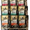 Petlewa (9 Pack) Sheba-MeatyTender Sticks Veritable Pack 5 Packs Of 3 Flavor (3 Salmon, 3 Chicken, 3 Tuna) 45 Sticks 5 Count (Pack Of 9) -Zoo Shop 513PQR0l45L