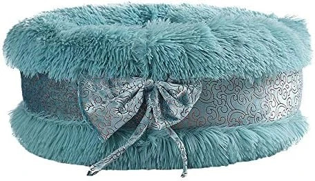 Watonic Dog Bed Cat Bed Comfortable Plush Kennel Dogs Pet Litter Deep Sleep Cat Litter Sleeping Bed Bow Lace Noble Elegant Wedding (Gray,15.76inch) 7 Watonic Dog Bed Cat Bed Comfortable Plush Kennel Dogs Pet Litter Deep Sleep Cat Litter Sleeping Bed Bow Lace Noble Elegant Wedding (Gray,15.76inch) - Image 5