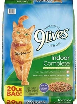 9Lives Indoor Complete Cat Food, 20 Pound Bag -Zoo Shop 513UFOKnEEL. AC