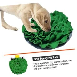 Ipetboom Frog Sniffing Pad Food Toy Frog Toy Dogman Toys Teething Toys For Puppies Dogs Nose Work Mat Dog Blanket Pet Leak Food Toy Pet Plaything Pet Food Leakage Toy Puzzle Green Plush -Zoo Shop 513jAq8t57L