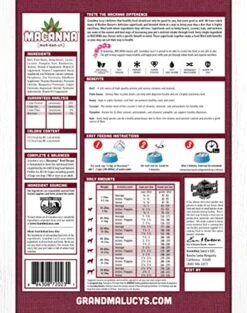 Grandma Lucy's Macanna Freeze Dried Grain Free Beef Recipe Dog Food 1 Lbs -Zoo Shop 513jvixiShL