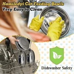 Hamiledyi 12 Pcs Stainless Steel Cat Bowls Replacement Whisker Fatigue Relief Cat Plates Pet Water Dish Shallow Kitten Bowls Pet Bowls For Dogs Cats And Other Small Animals (7.68 Inch Diameter) 15 Hamiledyi 12 Pcs Stainless Steel Cat Bowls Replacement Whisker Fatigue Relief Cat Plates Pet Water Dish Shallow Kitten Bowls Pet Bowls For Dogs Cats And Other Small Animals (7.68 Inch Diameter) -Zoo Shop 513lc71yvHL