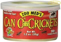Zoo Med Can O' Mini Sized Crickets 1.2 Oz (200 Crickets) - Pack Of 3