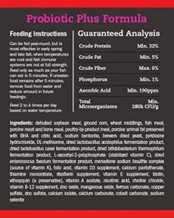Blue Ridge Fish Food [5lb], Probiotic Plus 3/16" Floating Pellet, Koi And Goldfish