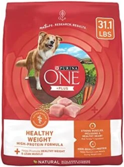 Purina ONE Plus Healthy Weight High-Protein Dog Food Dry Formula - 16.5 Lb. Bag -Zoo Shop 5145YxO5qVL. AC 1