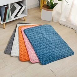 Tinysiry Pet Bed, Comfortable Warm Seam Heart Pattern Dog Pad, Soft Non-Slip Cat Mat, Pets Sleeping Mattress Cat Dog Bed For Living Room Bedroom Grey 2XL -Zoo Shop 51489Dksn1L