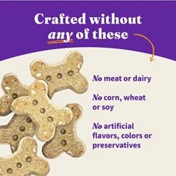 Halo Plant-Based Dog Treats Variety Pack, Oats & Blueberries, Peanut Butter & Banana, Peanuts & Pumkin, Vegan Dog Treat Pouch, 8oz Bag, 3 Count -Zoo Shop 514CpfGULxL