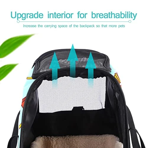 Pet Carrier Fast Food French Fries Potato Chips Soft-Sided Pet Travel Carriers For Cats,Dogs Puppy Comfort Portable Foldable Pet Bag Airline Approved 6 Pet Carrier Fast Food French Fries Potato Chips Soft-Sided Pet Travel Carriers For Cats,Dogs Puppy Comfort Portable Foldable Pet Bag Airline Approved - Image 4