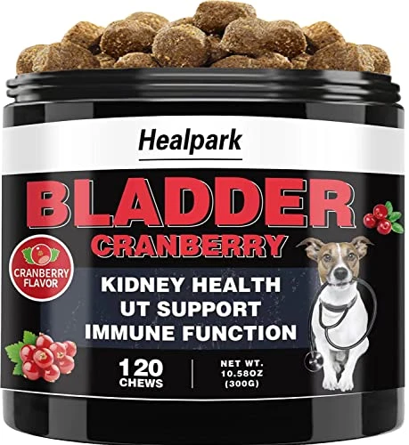 Cranberry For Dogs UTI Treatment - Urinary Tract, Bladder & Kidney Health Supplement. With Astragalus, D-Mannose, Supports UT Incontinence, Bladder Infections & Stones, Digestive Issues, 120 Chews 3 Cranberry For Dogs UTI Treatment - Urinary Tract, Bladder & Kidney Health Supplement. With Astragalus, D-Mannose, Supports UT Incontinence, Bladder Infections & Stones, Digestive Issues, 120 Chews