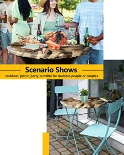 Aomike Round Fitted Tablecloth, Modern Black Yellow Pet Two Dogs Yellow Desert Elastic Edge Tablecloth Waterproof Wipeable Table Cover For Dinning Fits Tables Up To 55" - 60" -Zoo Shop 514U1xxu4eL