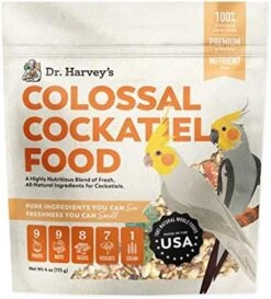 Dr. Harvey's Colossal Cockatiel Blend, All Natural Daily Food For Cockatiels (4 Pounds) -Zoo Shop 514XjEI9QuL. AC