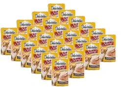 Delectables Pack Of 24 Stew Lickable Treat Chicken & Tuna For Cats, 1.4 OZ