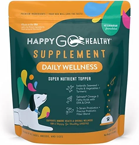 Happy Go Healthy Gut Health Supplements For Dogs | Prebiotic & Probiotic Food Topper With Ginger Root, Icelandic Seaweed, And Organic Kelp | All Breeds And Sizes | 60 Count 17 Happy Go Healthy Gut Health Supplements For Dogs | Prebiotic & Probiotic Food Topper With Ginger Root, Icelandic Seaweed, And Organic Kelp | All Breeds And Sizes | 60 Count - Image 15