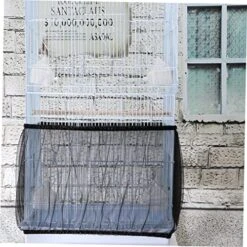 GANAZONO Bird Cage Bird Cage Food Catcher Bird Cage Catcher Mesh Catcher Guard Net Bird Cage Net Cage Net Cover Cage Apron Xuan Feng Black Mesh Gauze Budgie Cage Cover Birdcage Guard -Zoo Shop 514kRx1es1L