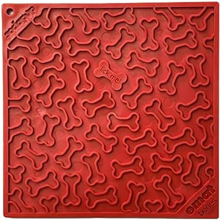SodaPup Bones EMat – Durable Lick Mat Feeder Made In USA From Non-Toxic, Pet-Safe, Food Safe Rubber For Mental Stimulation, Avoiding Overfeeding, Fresh Breath, Digestive Health, Calming, & More 7 SodaPup Bones EMat – Durable Lick Mat Feeder Made In USA From Non-Toxic, Pet-Safe, Food Safe Rubber For Mental Stimulation, Avoiding Overfeeding, Fresh Breath, Digestive Health, Calming, & More - Image 5
