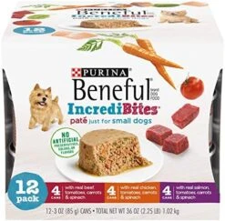 Purina Beneful Small Breed Wet Dog Food Variety Pack, IncrediBites With Real Beef, Chicken Or Salmon - (30) 3 Oz. Cans -Zoo Shop 514omXttxdL. AC