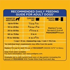 Pedigree With Tender Bites Complete Nutrition Adult Dry Dog Food Chicken & Steak Flavor Dog Kibble, 14 Lb. Bag -Zoo Shop 514tX2shvCL