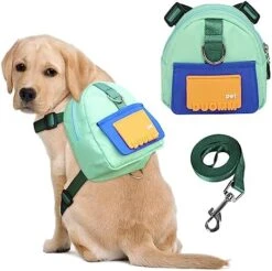 DoggieKit Dog Backpack Harness With Leash,Cute Pet Puppy Backpacks Bulid-in Dog Poop Bag Dispenser,Adjustable Pets Self Carrier Bag For Small Medium Dogs Travel Hiking Daily Walking(M, Yellow) 23 DoggieKit Dog Backpack Harness With Leash,Cute Pet Puppy Backpacks Bulid-in Dog Poop Bag Dispenser,Adjustable Pets Self Carrier Bag For Small Medium Dogs Travel Hiking Daily Walking(M, Yellow) -Zoo Shop 514vEstEhSL. AC 1