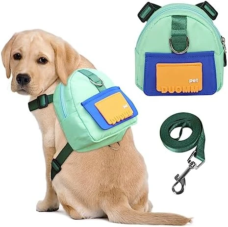 DoggieKit Dog Backpack Harness With Leash,Cute Pet Puppy Backpacks Bulid-in Dog Poop Bag Dispenser,Adjustable Pets Self Carrier Bag For Small Medium Dogs Travel Hiking Daily Walking(M, Yellow) 12 DoggieKit Dog Backpack Harness With Leash,Cute Pet Puppy Backpacks Bulid-in Dog Poop Bag Dispenser,Adjustable Pets Self Carrier Bag For Small Medium Dogs Travel Hiking Daily Walking(M, Yellow) - Image 10
