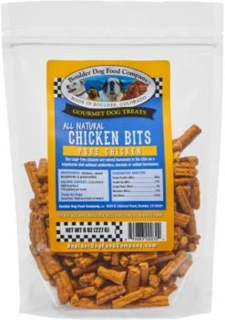 Chicken Bits: Pure Chicken Dog Treats - All Natural Treats For Dogs. Vet Approved, Limited Ingredients, Grain Free, Healthy & Nutritious Treats For Dogs (Chicken, 8oz)