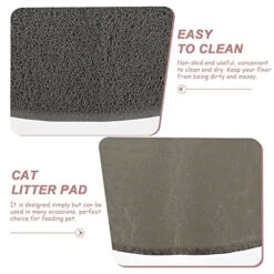 LUOZZY 2 Pcs Cat Litter Mats Kitten Litter Trapping Mats Pet Cat Litter Pads Household Pet Mats (Black+Gray) 8 LUOZZY 2 Pcs Cat Litter Mats Kitten Litter Trapping Mats Pet Cat Litter Pads Household Pet Mats (Black+Gray) -Zoo Shop 515BAlwwoXL 1