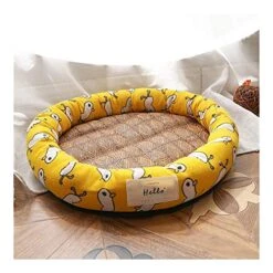 YangYan Cooling Pet Bed Mats, Breathable Pad Ultra Soft Comfortable Blanket Bed For Cats Small Medium Large Dogs Pet Summer Mats (Color : Blue Cat, Size : M) -Zoo Shop 515CHIbT6nL