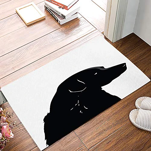 Fandim Fly Durable Natural Rubber Door Mat Duty Welcome Mat Black Dog Illustration Pattern Low Profile Floor Mat Non Slip Rugs For Shoe Scraper, Entry, Patio(18x30in) 3 Fandim Fly Durable Natural Rubber Door Mat Duty Welcome Mat Black Dog Illustration Pattern Low Profile Floor Mat Non Slip Rugs For Shoe Scraper, Entry, Patio(18x30in)