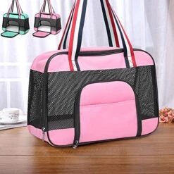 JOZZY Pet Travel Bag Portable Dog Carrier Bag Breathable Mesh Pet Puppy Travel Bag Backpack Outdoor Shoulder Bag For Small Dogs Cats Chihuahua Yorkie (Color : Pink, Size : Medium) 15 JOZZY Pet Travel Bag Portable Dog Carrier Bag Breathable Mesh Pet Puppy Travel Bag Backpack Outdoor Shoulder Bag For Small Dogs Cats Chihuahua Yorkie (Color : Pink, Size : Medium) -Zoo Shop 515QxPN3OsL