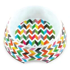 French Bull 24 Oz. Pet Bowl, 2 Piece - Dog, Cat, Feeder, Nonslip, Stainless Steel, Raised - Ziggy White -Zoo Shop 515XQKjaPmL