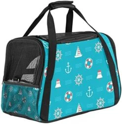 Pet Carrier Lovely Little Dog Bone Dog Food Soft-Sided Pet Travel Carriers For Cats,Dogs Puppy Comfort Portable Foldable Pet Bag Airline Approved -Zoo Shop 515ZoZPQnL. AC