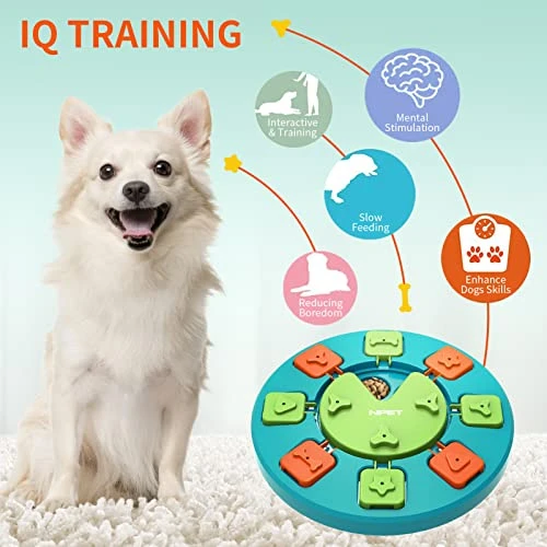 NPET Dog Puzzle Toy, Interactive Dog Toys For Small & Medium Dogs, Dog Enrichment Toys For Pet IQ Training & Mental Enrichment (Green, Level 1) 4 NPET Dog Puzzle Toy, Interactive Dog Toys For Small & Medium Dogs, Dog Enrichment Toys For Pet IQ Training & Mental Enrichment (Green, Level 1) - Image 2