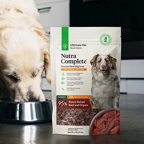 ULTIMATE PET NUTRITION Nutra Complete, 100% Freeze Dried Veterinarian Formulated Raw Dog Food With Antioxidants Prebiotics And Amino Acids, (Beef, 5 OZ) 6 ULTIMATE PET NUTRITION Nutra Complete, 100% Freeze Dried Veterinarian Formulated Raw Dog Food With Antioxidants Prebiotics And Amino Acids, (Beef, 5 OZ) - Image 4
