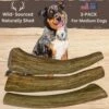 WhiteTail Naturals | 3 Pack Medium | Deer Antler Dog Chews | All Natural Organic Antlers For Dogs | Long Lasting Antler Bones For Dogs | Durable Antler Dog Toy -Zoo Shop 515qGwUH1HL
