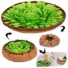 AWOOF Pet Snuffle Mat For Dogs, Interactive Feed Game For Boredom, Encourages Natural Foraging Skills For Cats Dogs Bowl Travel Use, Dog Treat Dispenser Indoor Outdoor Stress Relief -Zoo Shop 515qWvAU02L
